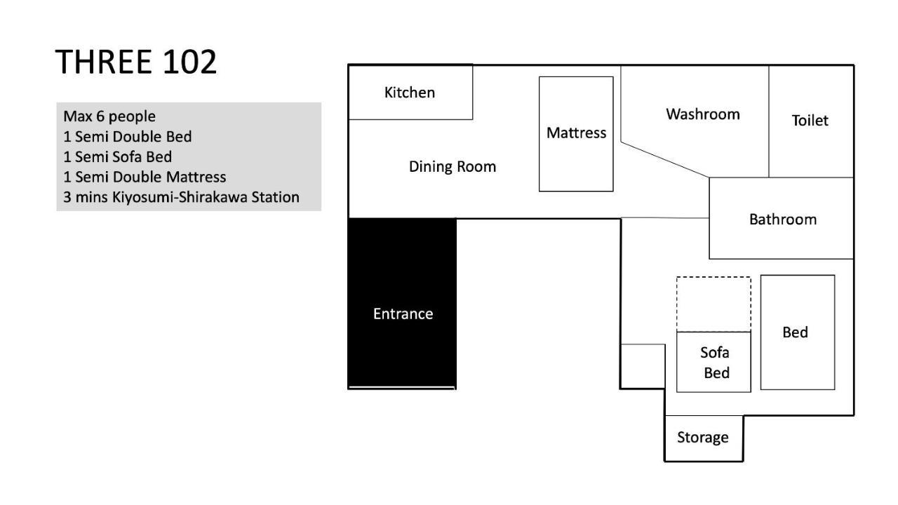 Three Tokyo 102 Apartment ภายนอก รูปภาพ